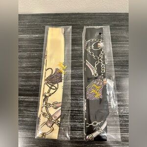 Two Unbranded Elegant Cream and Black Women's Twillies